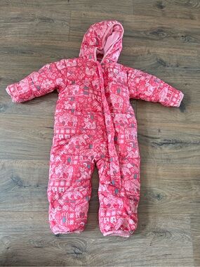 Girls Columbia Snowsuit Pink 12-18m